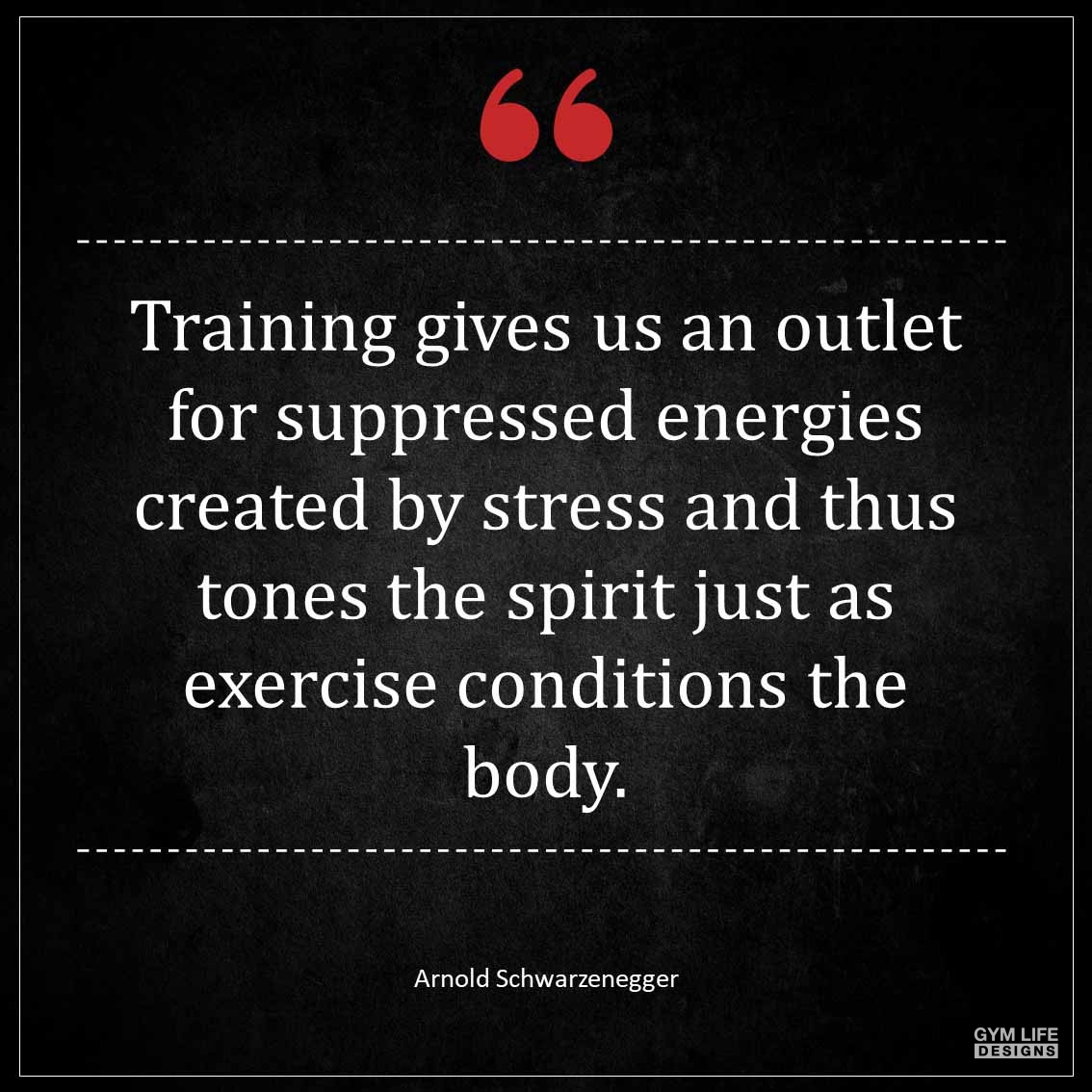 Training gives us an outlet for suppressed energies created by stress and thus tones the spirit just as exercise conditions the body