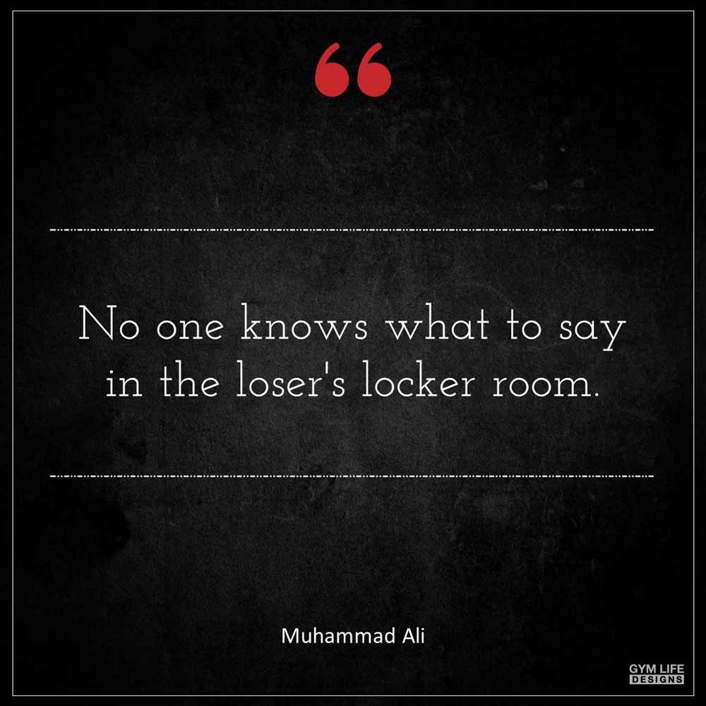 Muhammad Ali No one knows what to say in the loser s locker room